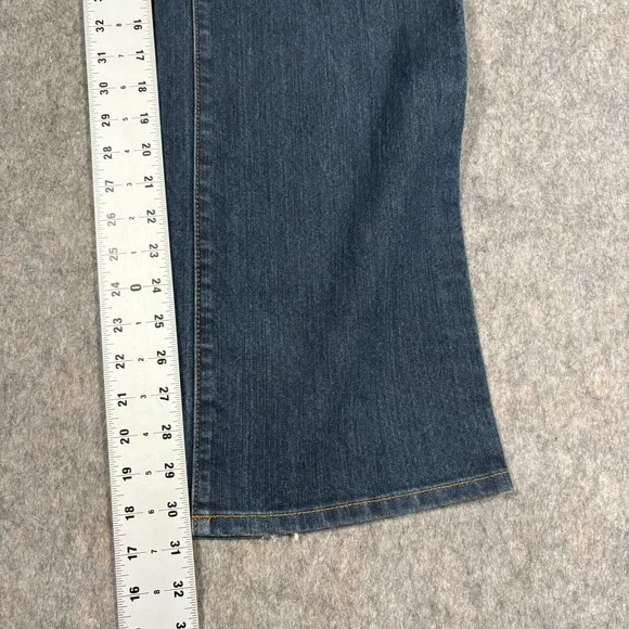 Michael Kors Women's Bootcut Jeans Size 16W Blue Denim Dark Wash High Waist Pant - Picture 3 of 9